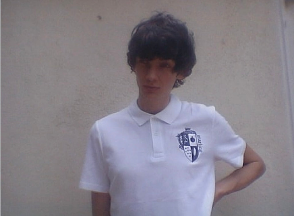 embroidered polo